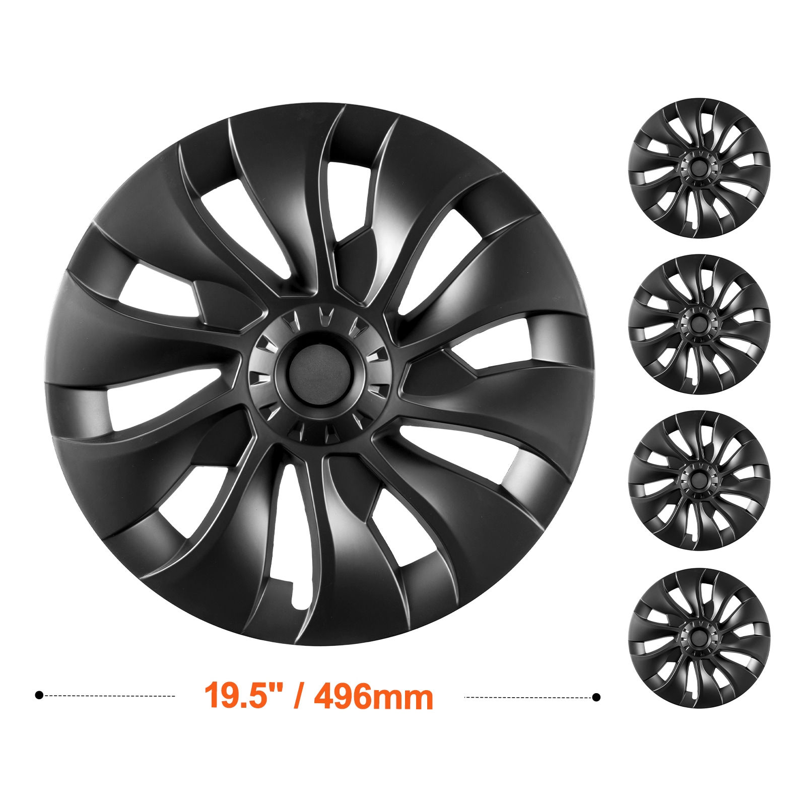 Wheel Rim Covers For Tesla Model 3 Hubcaps With Valve Hole Set_voghion.com